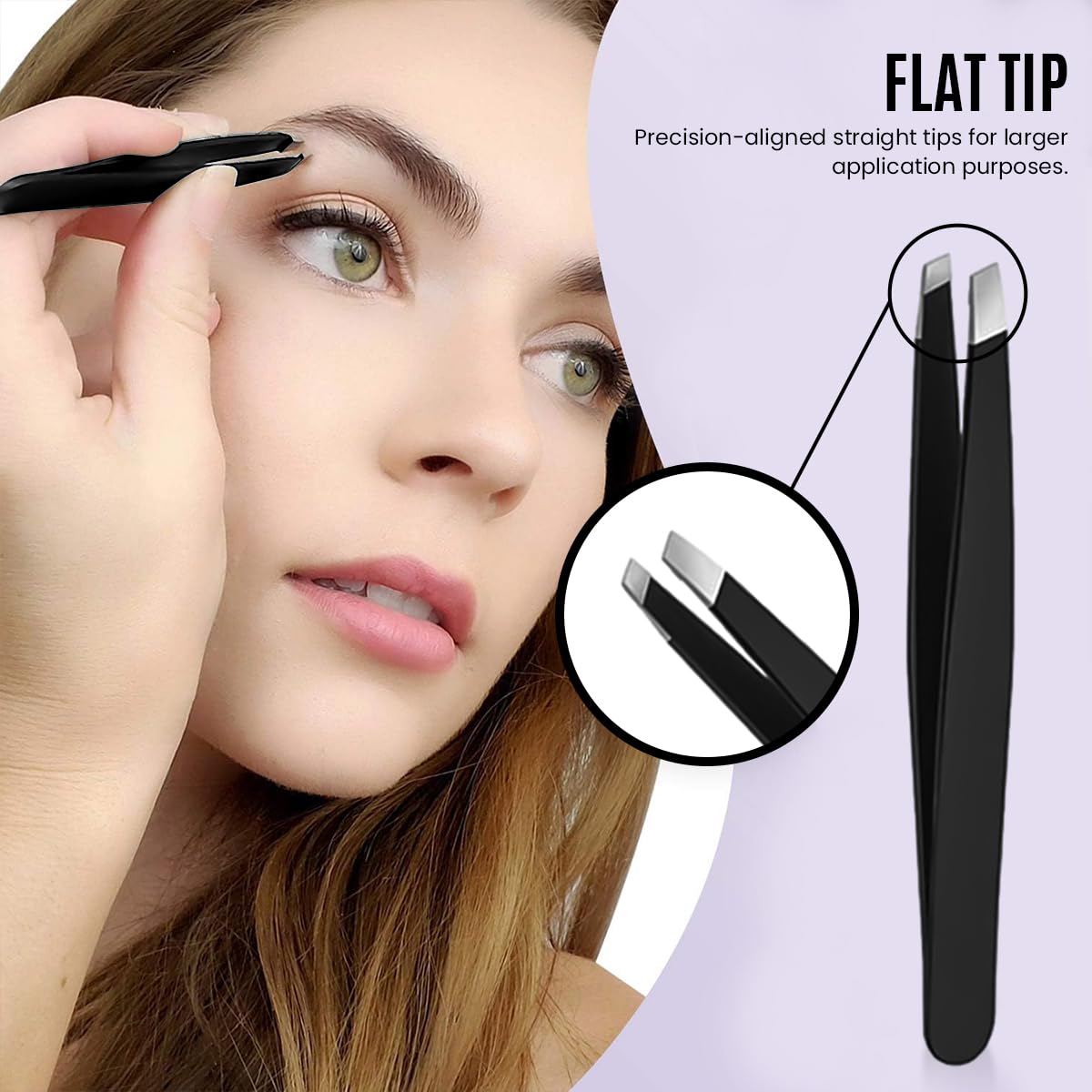 MAYCREATE 6pcs Eyebrow Tweezer Razor Set, Stainless Steel Precision Eyebrow Trimmer for Women Men, Includes Scissors, Eyelash Brush & 4 Styles Tweezer for Eyebrow with Tool Pouch MAYCREATE 6pcs Eyebrow Tweezer Razor Set, Stainless Steel Precision Eyebrow Trimmer for Women Men, Includes Scissors, Eyelash Brush & 4 Styles Tweezer for Eyebrow with Tool Pouch
